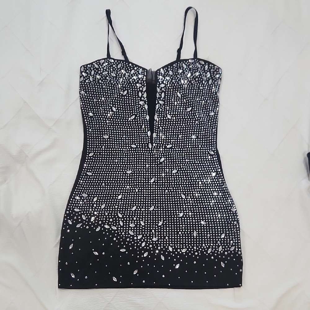 Elegant Black and White Women's Dress